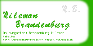 milemon brandenburg business card